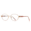 Vintage Round Metal Frame Glasses for Women