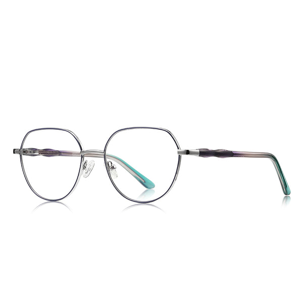 Geometric Hexagon Eyeglasses Frame for Women