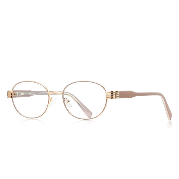 Vintage Round Metal Frame Glasses for Women