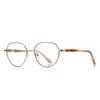 Geometric Hexagon Eyeglasses Frame - Tortoiseshell