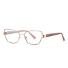 Vintage Square Metal Frame Eyeglasses