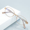Vintage Round Metal Frame Glasses for Women