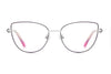 Stella Retro Cat-Eye Metal Glasses Frames