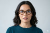 Andrea Glasses Oval Tortoiseshell Glasses for Men and Women