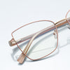 Retro Cat Eye Anti Blue Light Glasses Metal Frame