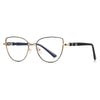 Stella Retro Cat-Eye Metal Glasses Frames