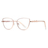 Stella Retro Cat-Eye Metal Glasses Frames