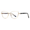 Stella Retro Cat-Eye Metal Glasses Frames