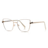Retro Cat Eye Anti Blue Light Glasses Metal Frame