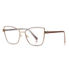 Retro Cat Eye Anti Blue Light Glasses Metal Frame