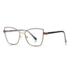 Retro Cat Eye Anti Blue Light Glasses Metal Frame