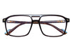 Retro Aviator Double-Bridge Eyeglasses Frame