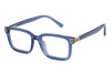 Crystal Translucent Rectangle Blue Glasses for Men