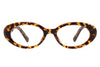 Andrea Glasses Oval Tortoiseshell Glasses for Men and Women