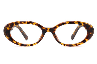 Andrea Glasses Oval Tortoiseshell Glasses for Men and Women