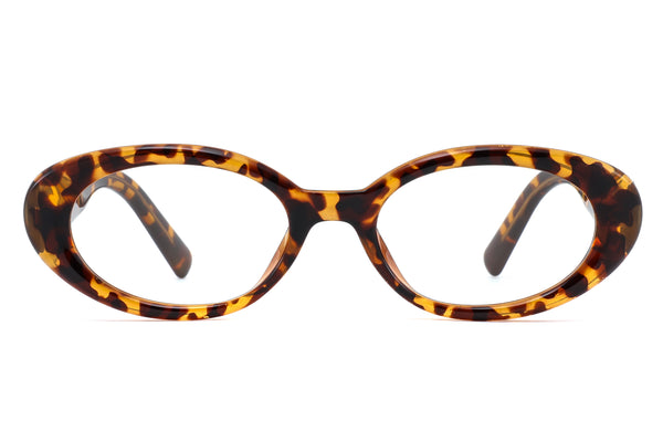 Andrea Glasses Oval Tortoiseshell Glasses for Men and Women