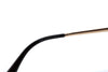 Amber Tortoise Cat Eye Eyeglasses Women's Metal Temple Glasses  Frames