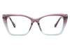 Modern Cat-Eye Acetate Eyeglasses Frame – Vintage Inspired Clear & Ombre Eyewear for Women