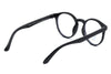 Classic Glossy Black Anti-Blue Light Round Glasses