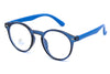 Classic Glossy Black Anti-Blue Light Round Glasses
