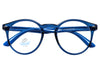 Classic Glossy Black Anti-Blue Light Round Glasses