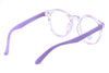 Classic Glossy Black Anti-Blue Light Round Glasses