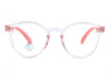 Classic Glossy Black Anti-Blue Light Round Glasses