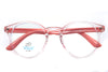 Classic Glossy Black Anti-Blue Light Round Glasses