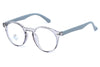Classic Glossy Black Anti-Blue Light Round Glasses