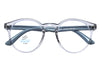Classic Glossy Black Anti-Blue Light Round Glasses